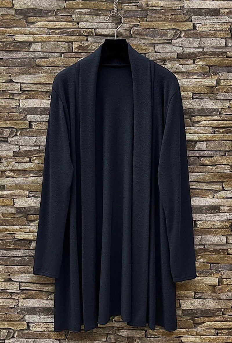 ES10 Navy Longline Cardigan