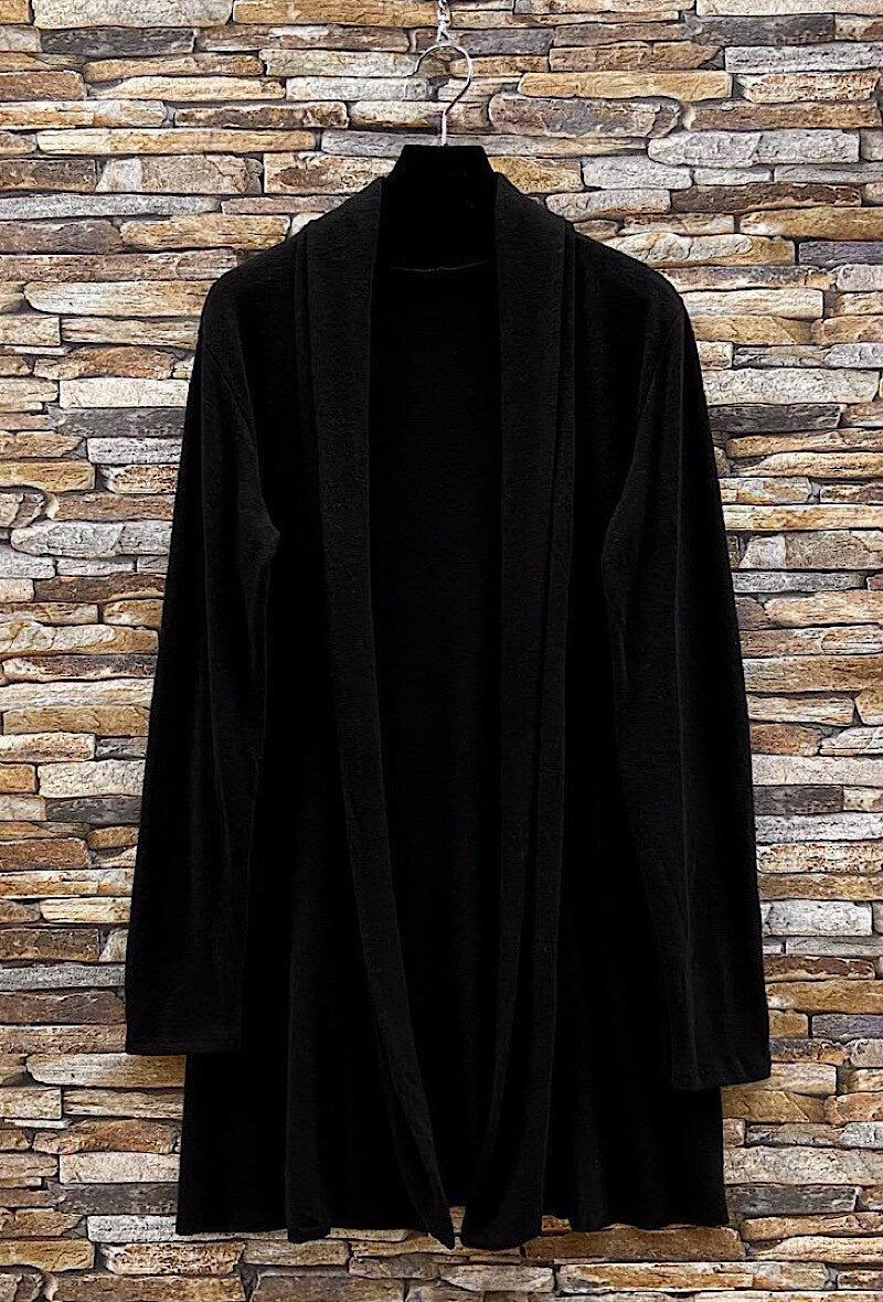 ES11 Black Longline Cardigan
