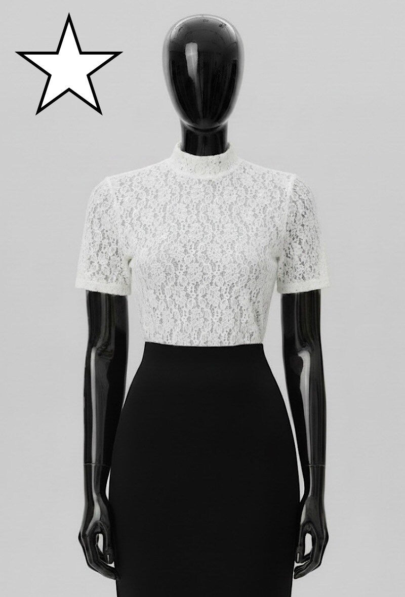 ES29 White Lace Top