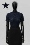 ES31 Navy Lace Top