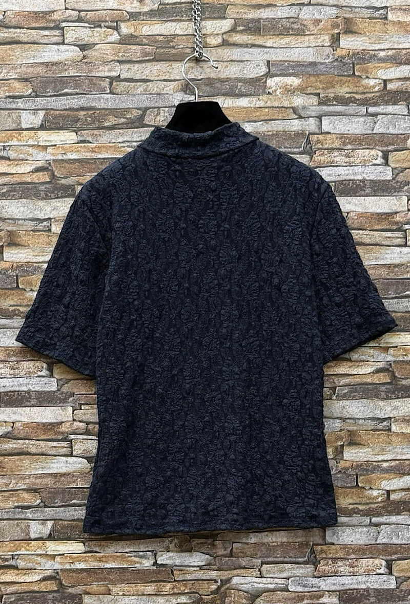 ES31 Navy Lace Top