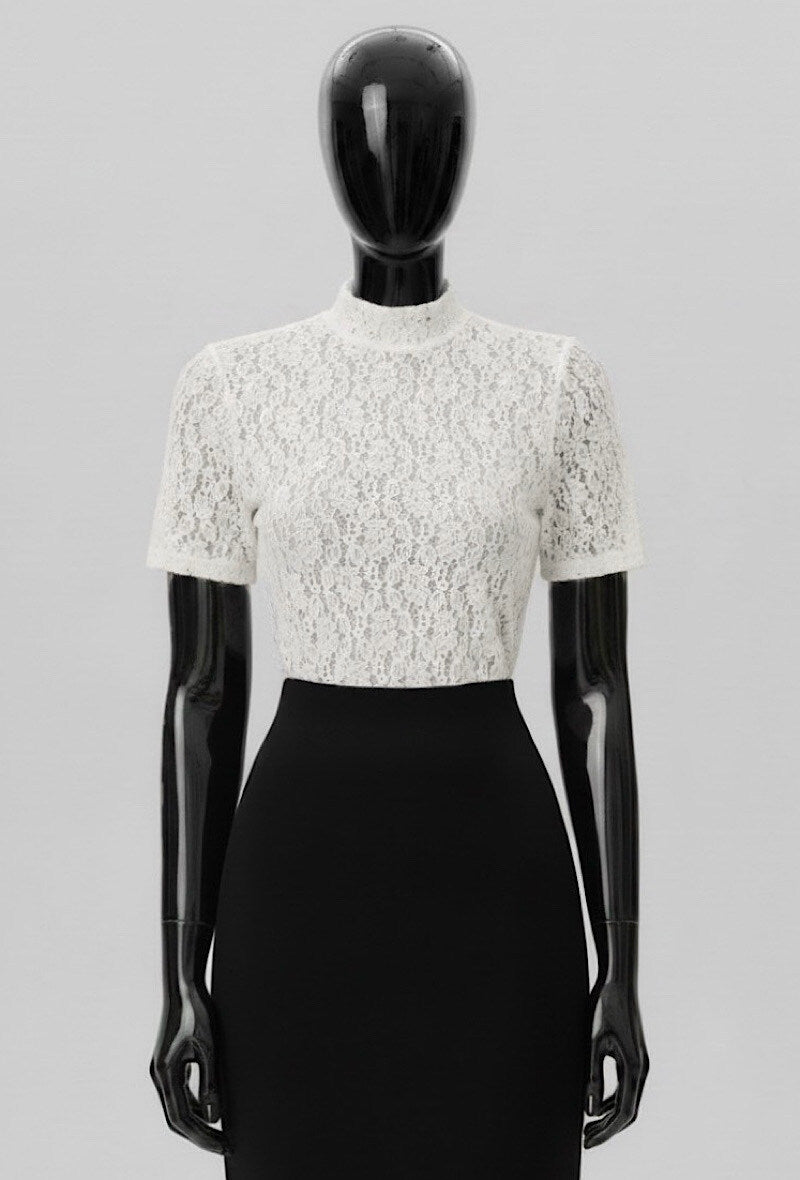 ES33 Beige Lace Top