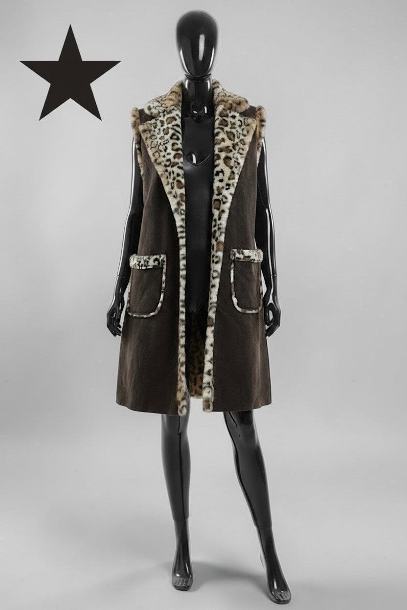ES27 Dark Brown Fur Coat