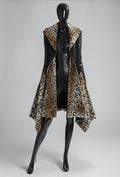 ES23 Black Leopard Coat