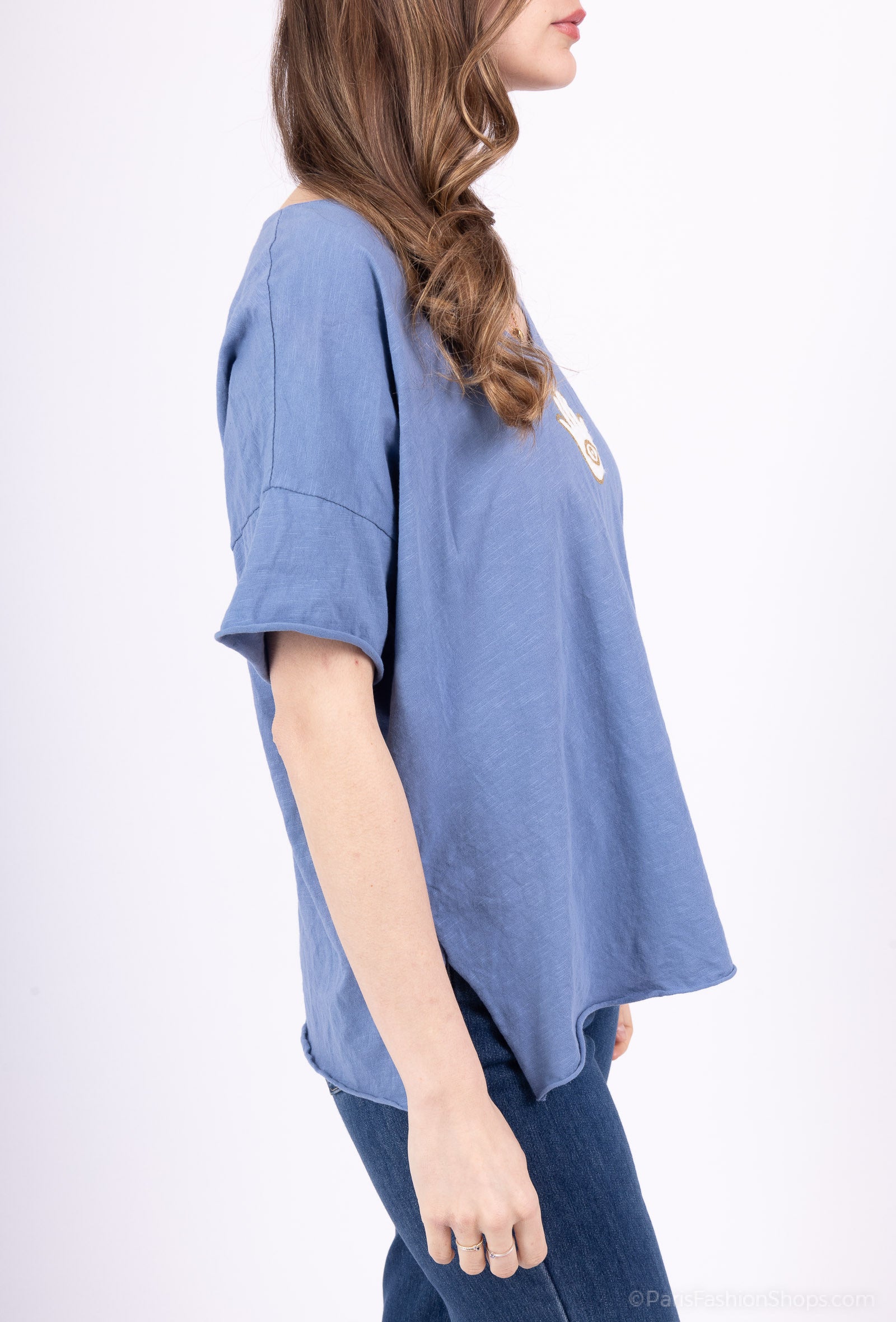 MYFSDN Fatima Sweat T-shirt Denim