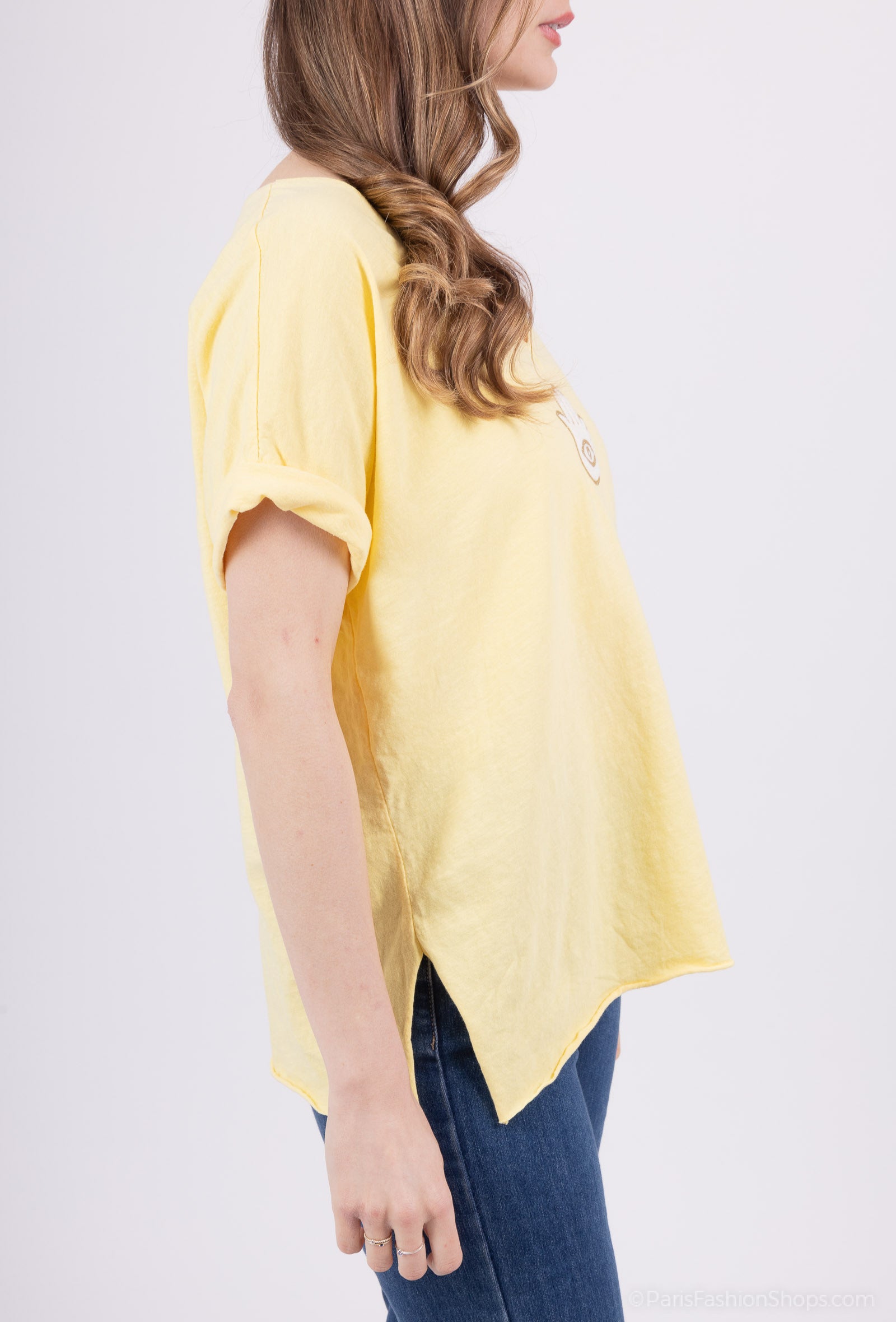 MYFSLY Fatima Sweat T-shirt Light Yellow