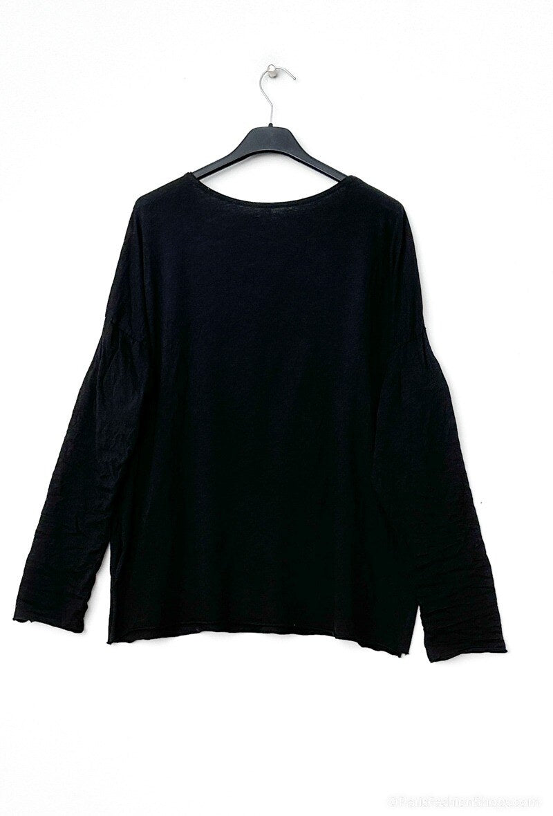 MYABPBK T-shirt "Amuse Bouche" Sequined Black