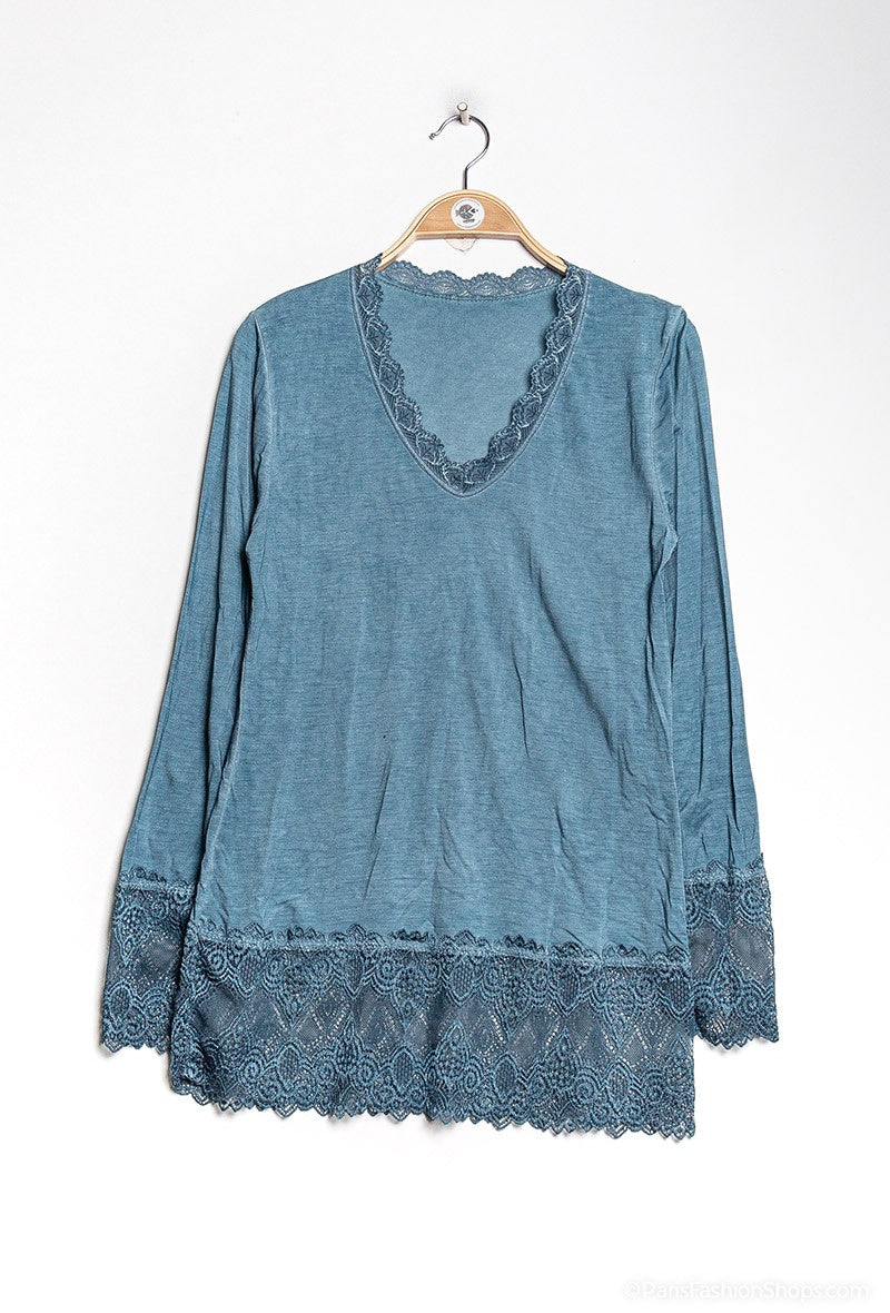 MYLJN T-shirt with lace Jeans