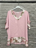 ZOT039BH Daisy Print Cotton Set Blush