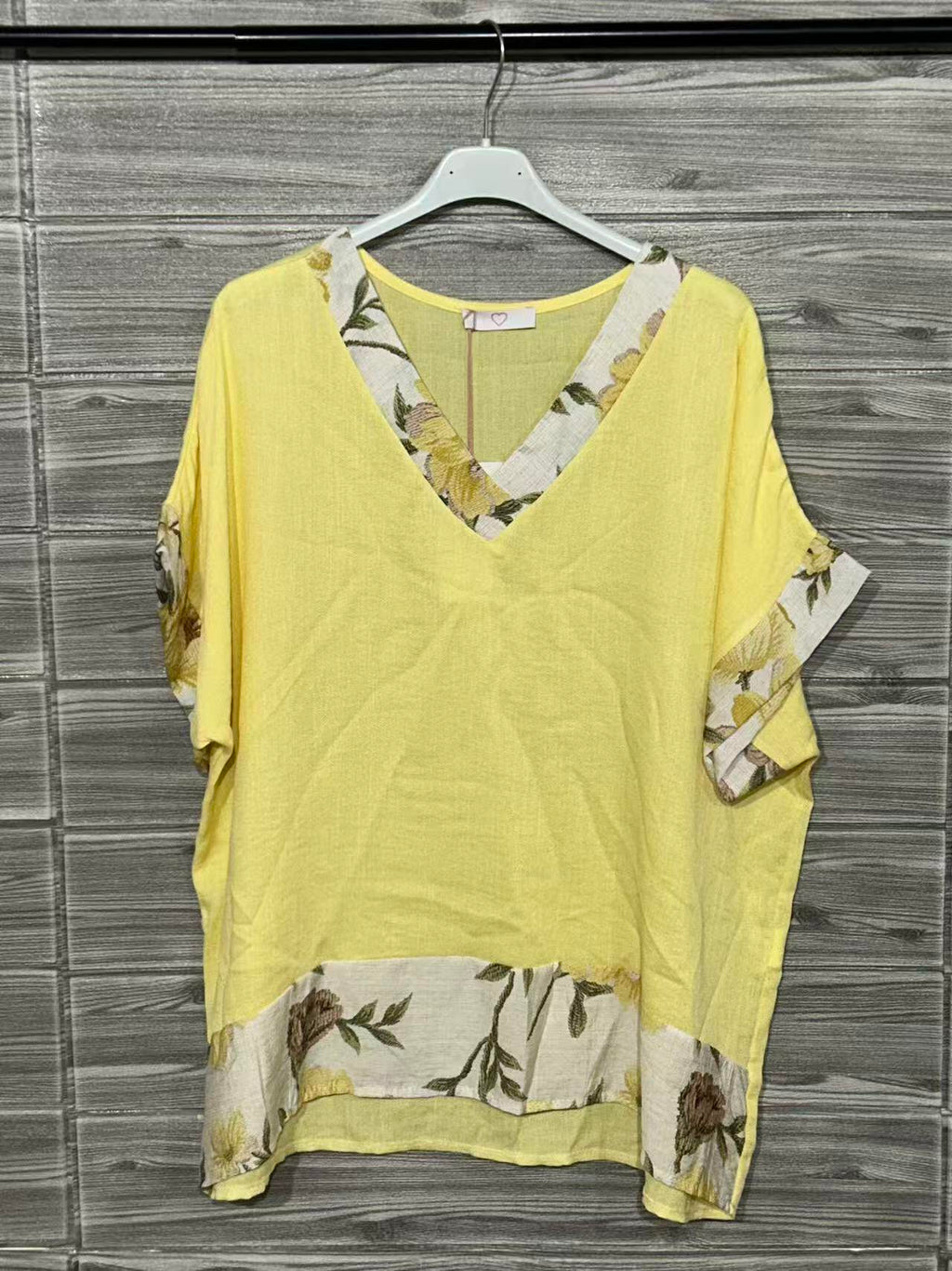ZOT039YL Daisy Print Cotton Set Yellow