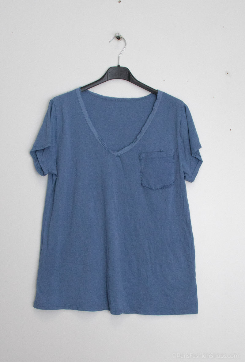 MYRPJN T-shirt with ripped pocket Jeans