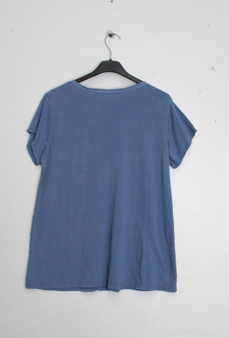 MYRPJN T-shirt with ripped pocket Jeans
