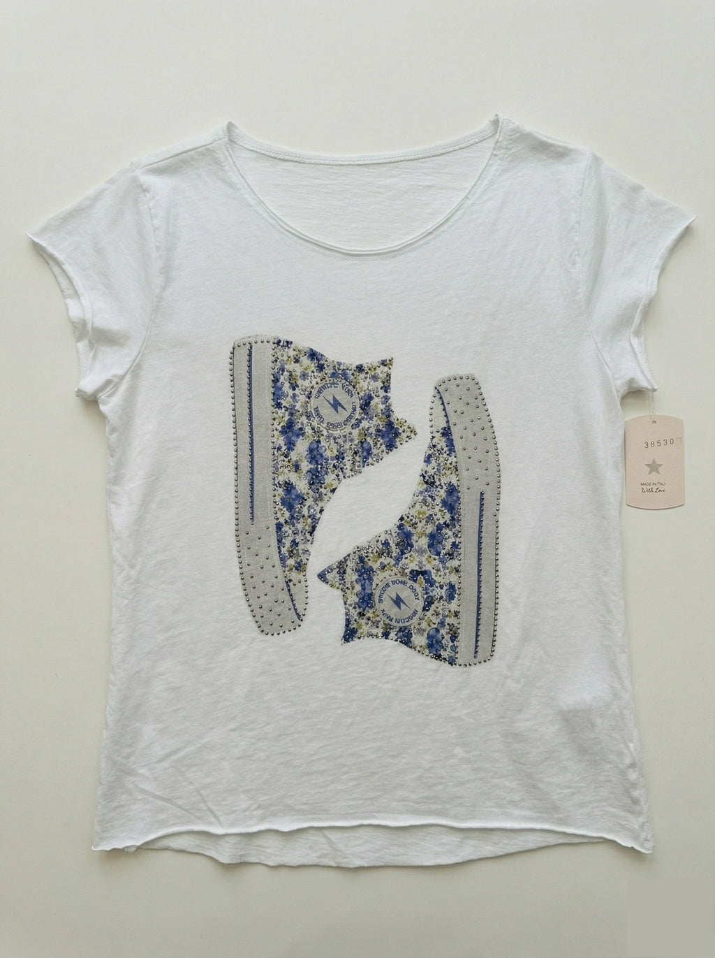 MYWLSBL White T-shirt Liberty Sneakers Blue