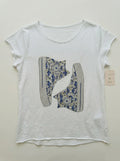 MYWLSBL White T-shirt Liberty Sneakers Blue