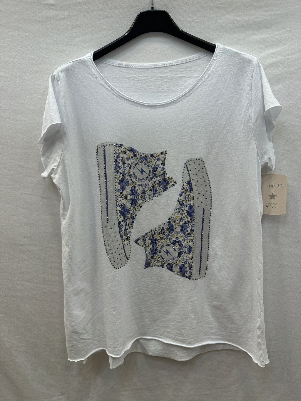 MYWLSBL White T-shirt Liberty Sneakers Blue
