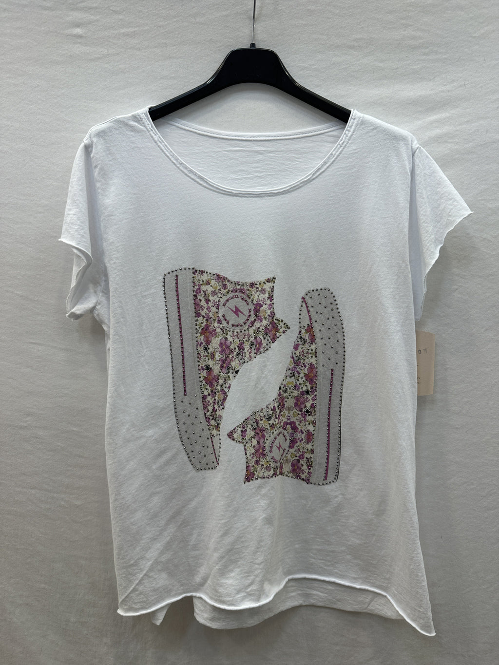 MYWLSRA White T-shirt Liberty Sneakers Raspberry