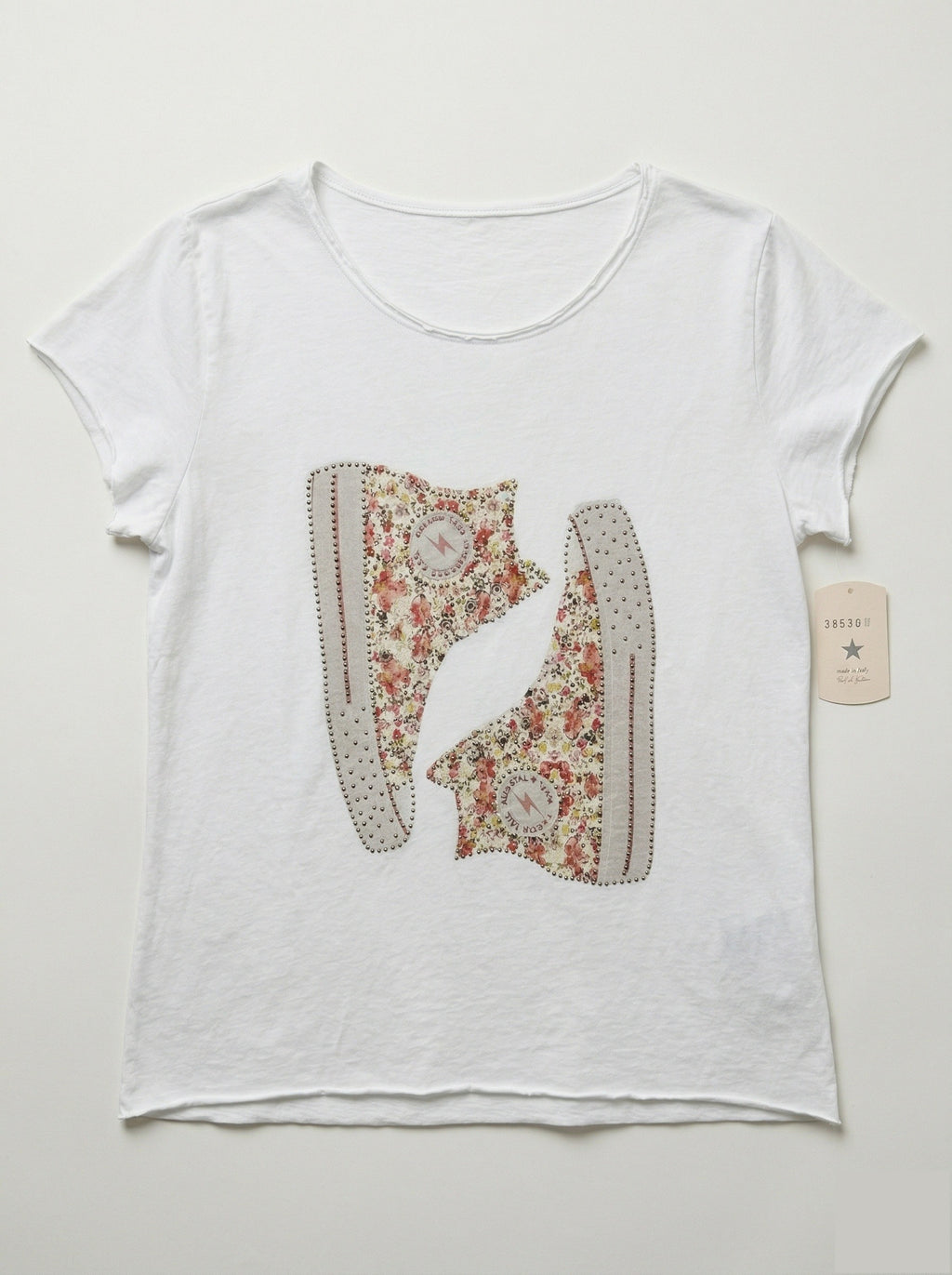 MYWLSORO White T-shirt Liberty Sneakers Old Rose