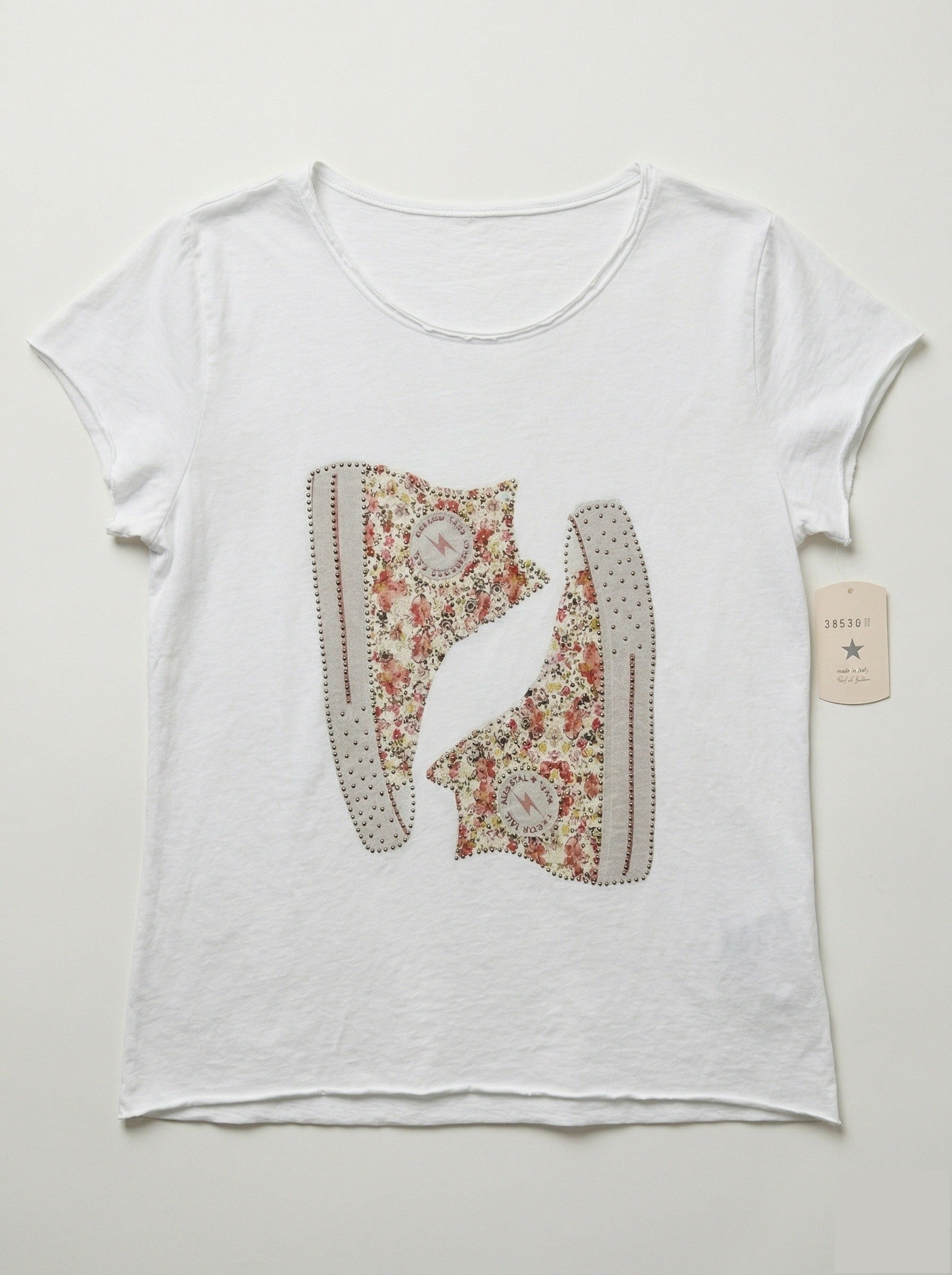 MYWLSORO White T-shirt Liberty Sneakers Old Rose