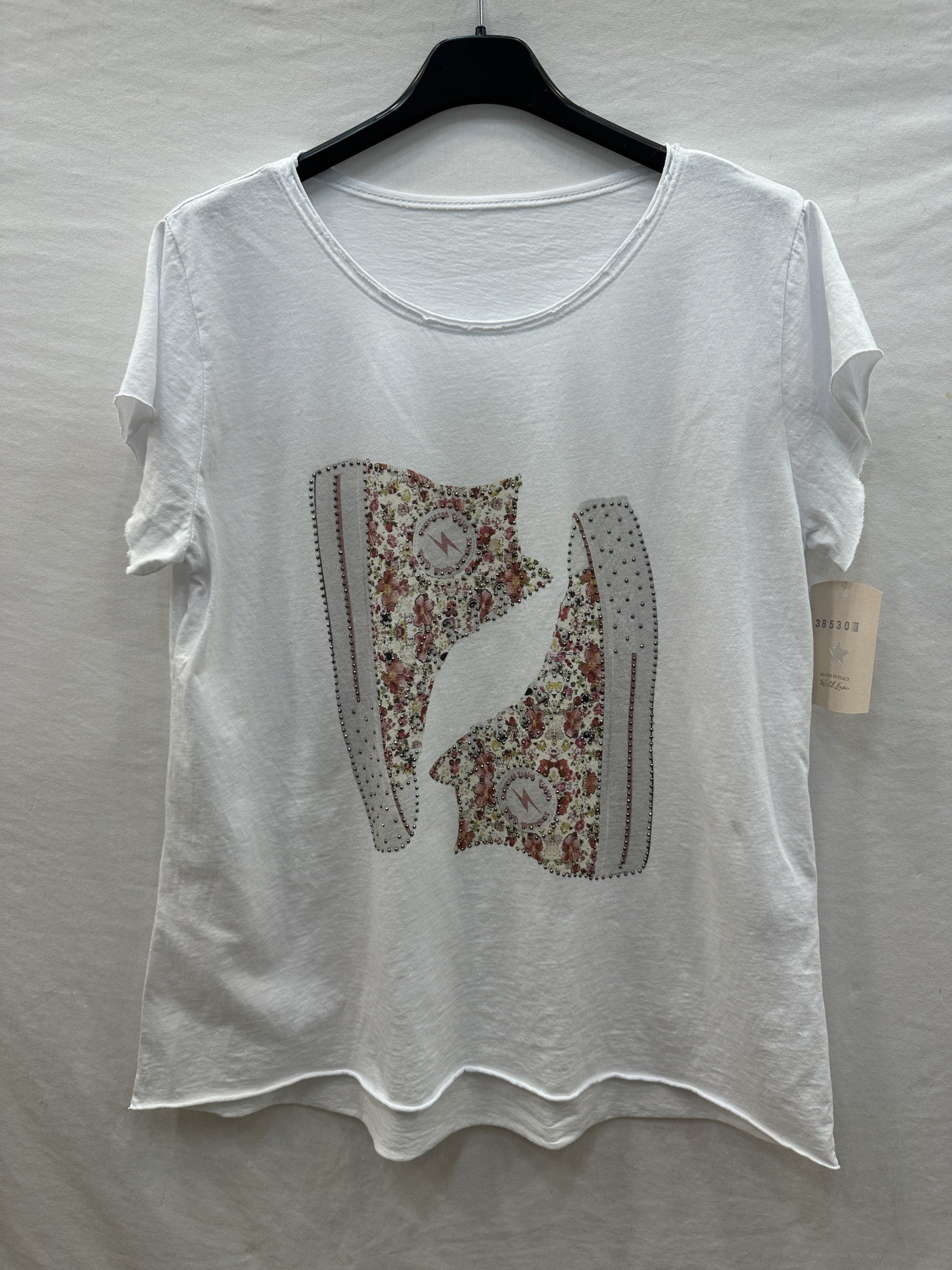 MYWLSORO White T-shirt Liberty Sneakers Old Rose