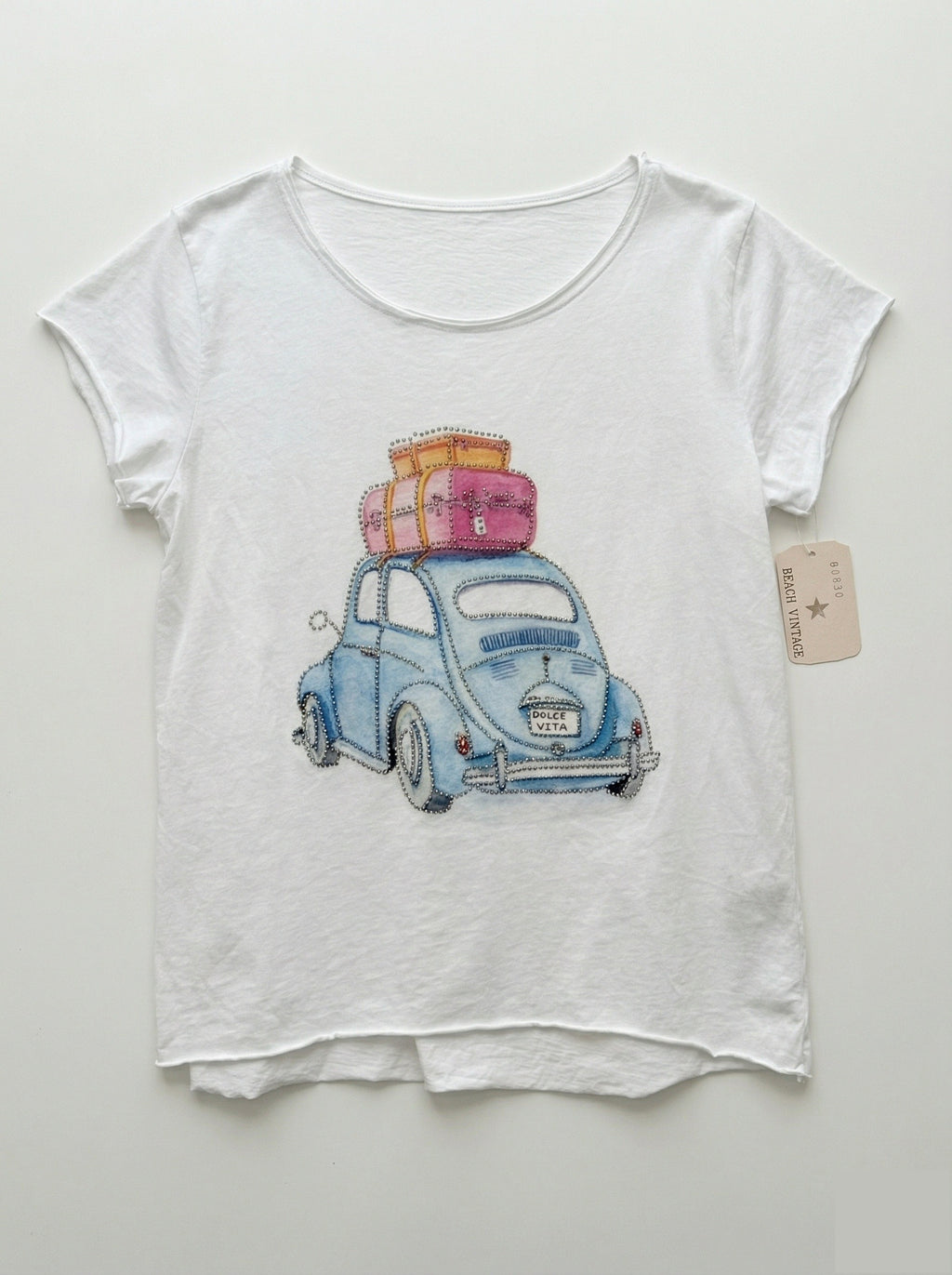 MYWLBW White Ladybug Blue T-shirt White