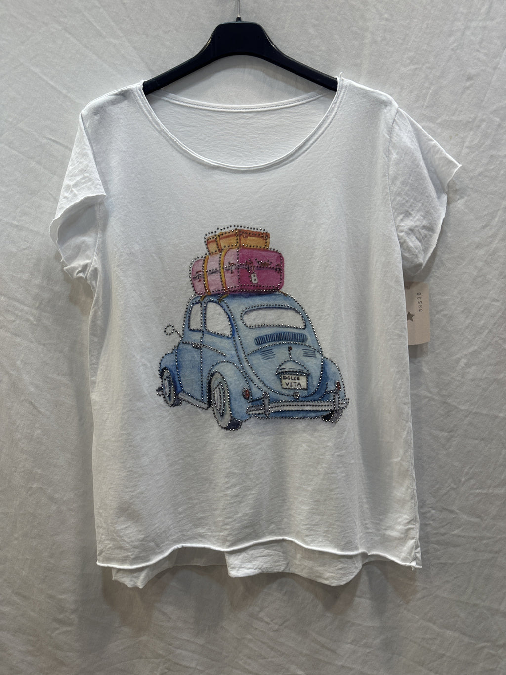MYWLBW White Ladybug Blue T-shirt White