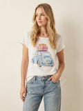 MYWLBW White Ladybug Blue T-shirt White