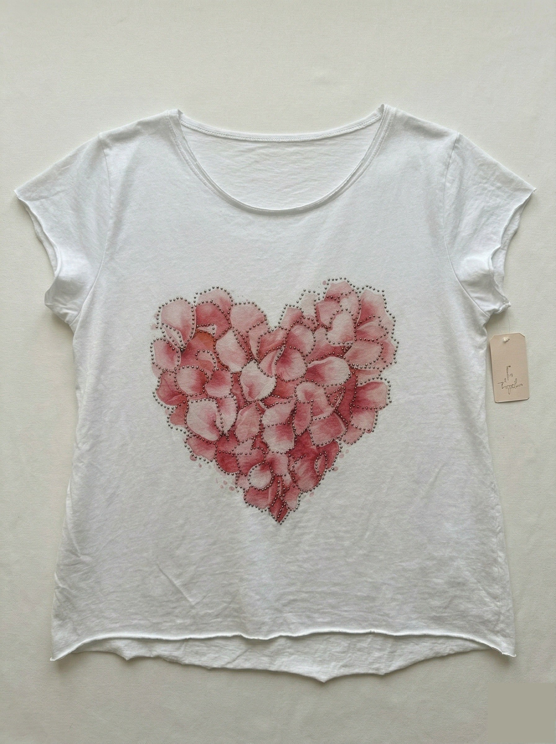 MYWHPW White Heart of Petals T-shirt White