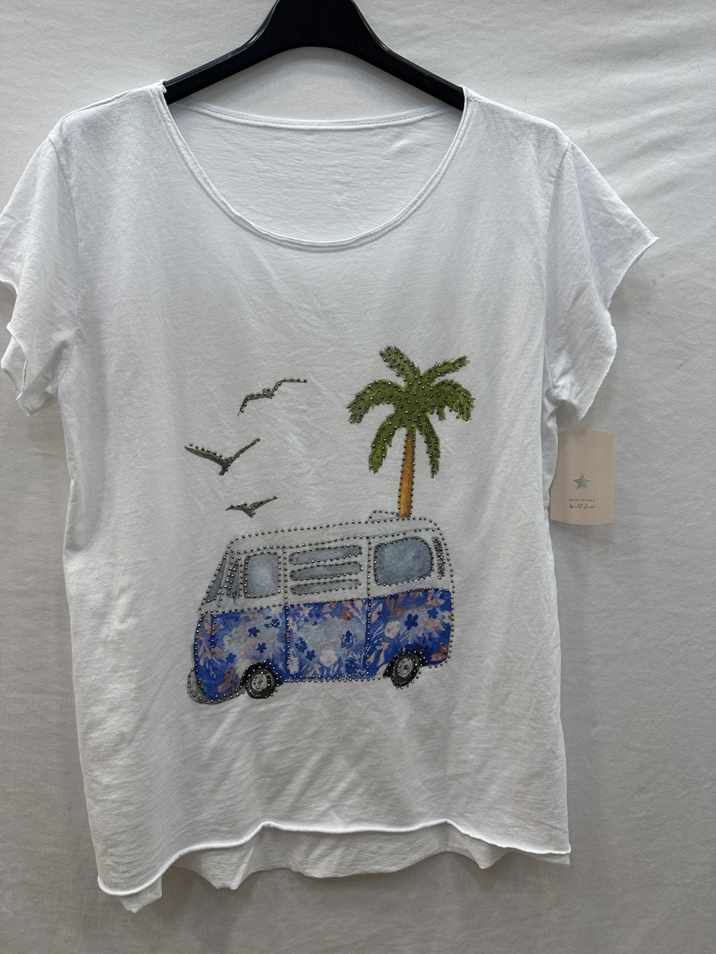 MYWVPW White Van Palmier T-shirt White