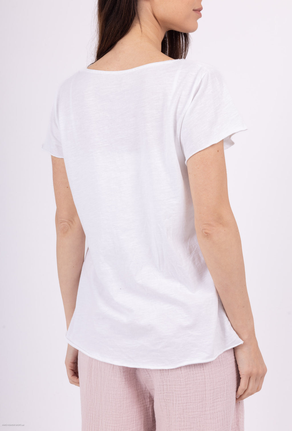 MYEGTFU T-shirt embroidered with glitter tree Fuchsia