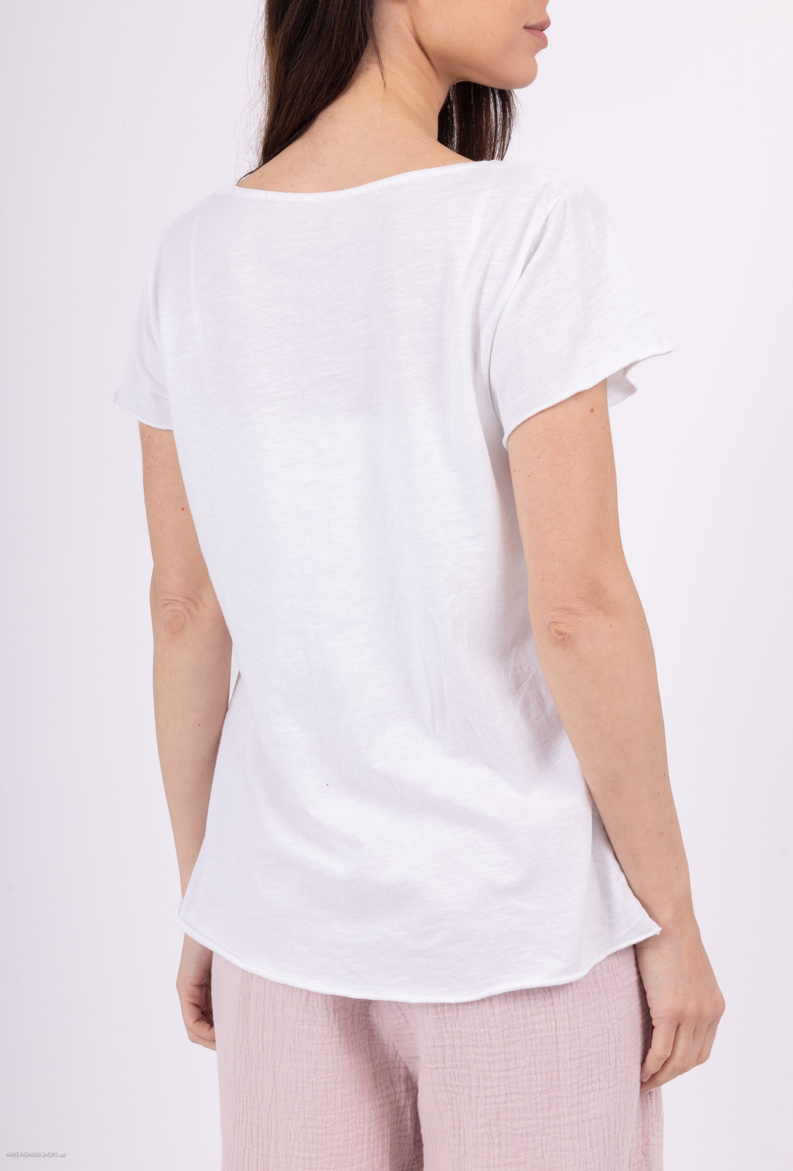 MYEGTFU T-shirt embroidered with glitter tree Fuchsia