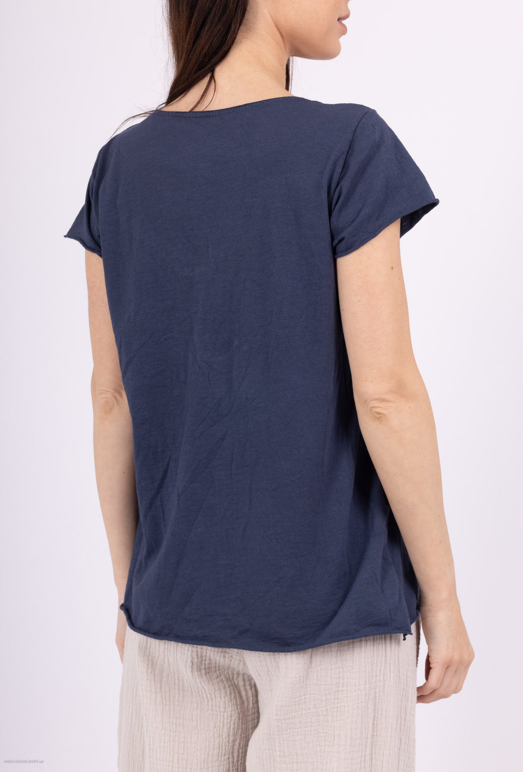 MYEGTNV T-shirt embroidered with glitter tree Navy