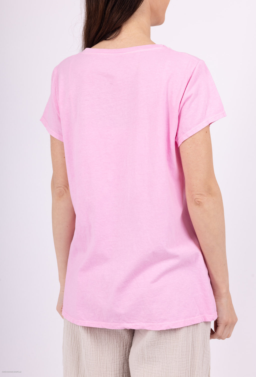 MYGEBRS Glottum embroidered t-shirt is beautiful Rose Shadow