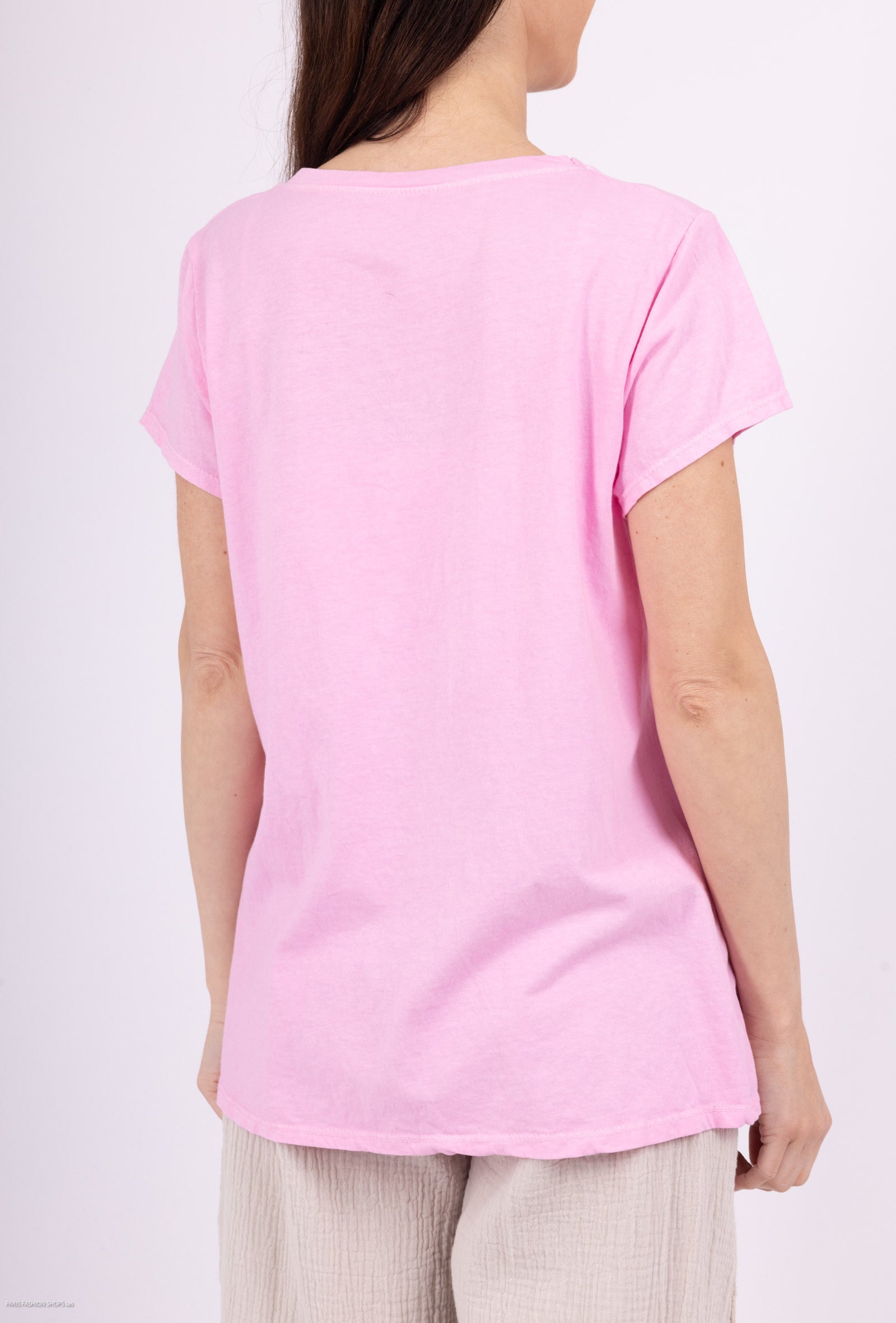 MYGEBRS Glottum embroidered t-shirt is beautiful Rose Shadow