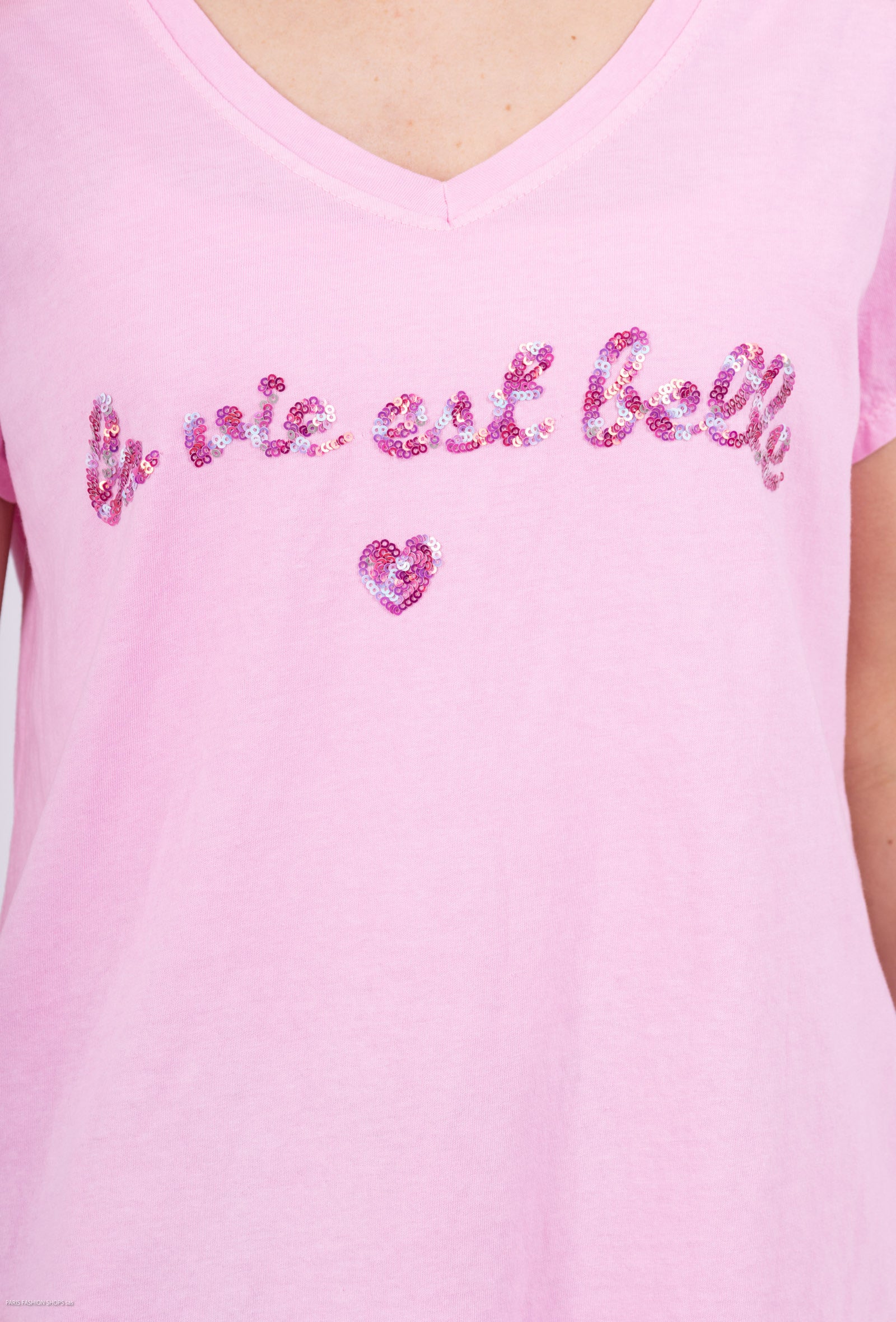 MYGEBRS Glottum embroidered t-shirt is beautiful Rose Shadow