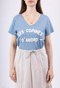 MYGEFDN Girlfriend embroidered t-shirt first Denim