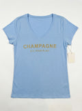 MYCPSB "Champagne Please" T-shirt Sky Blue