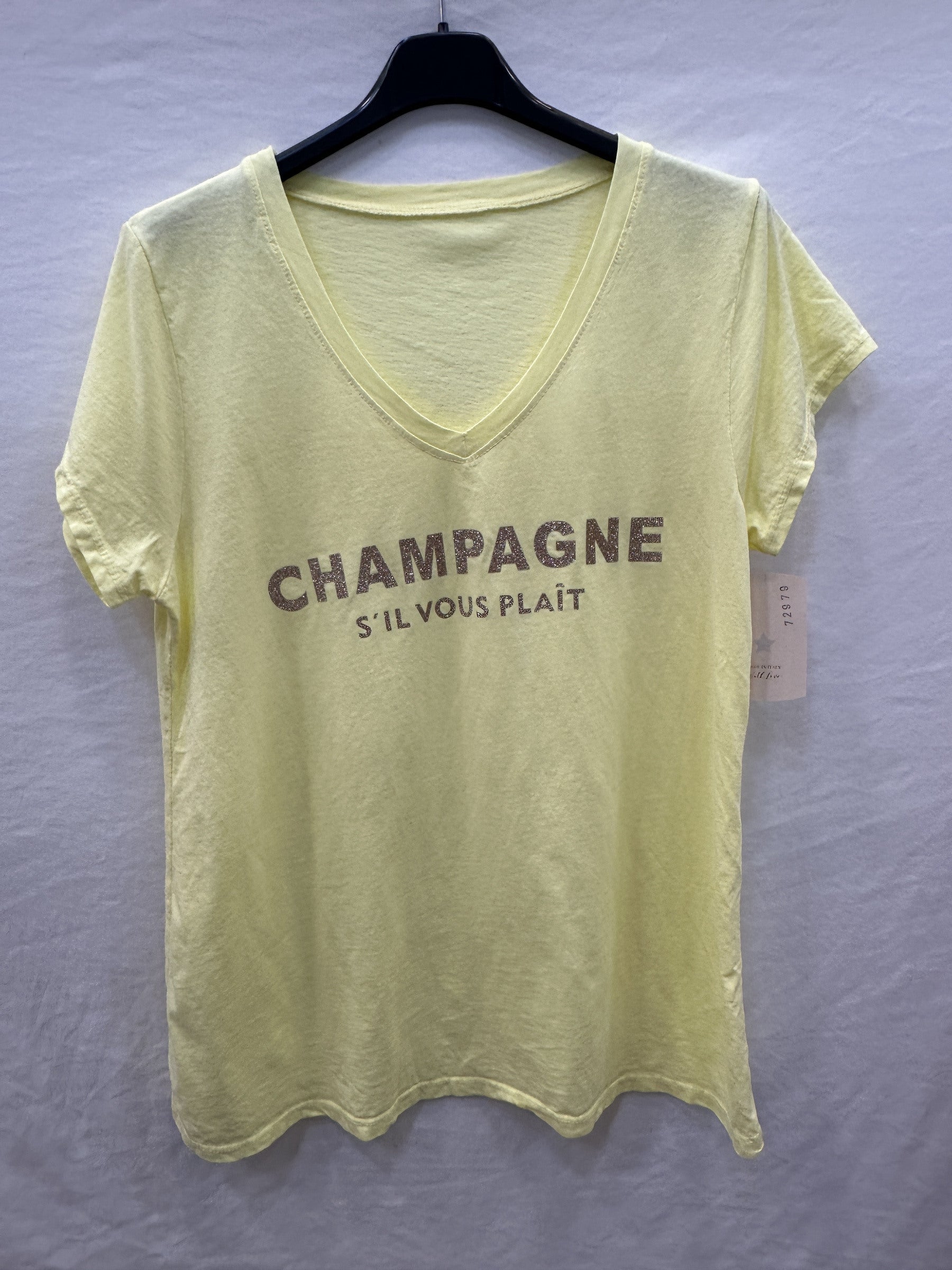 MYCPY "Champagne Please" T-shirt Yellow