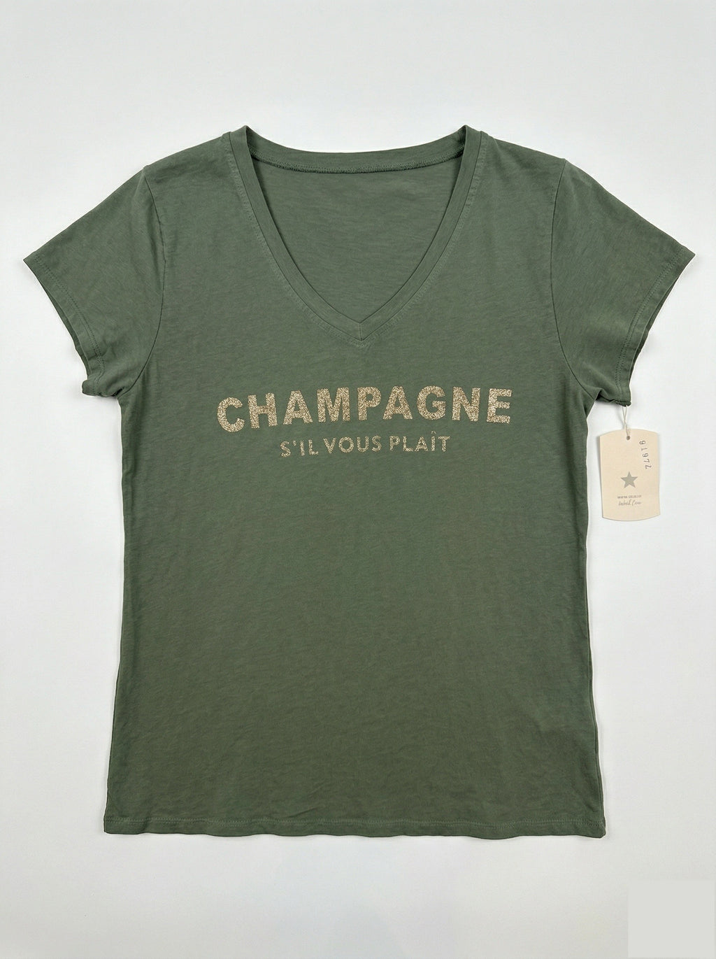 MYCPKK "Champagne Please" T-shirt Kaki