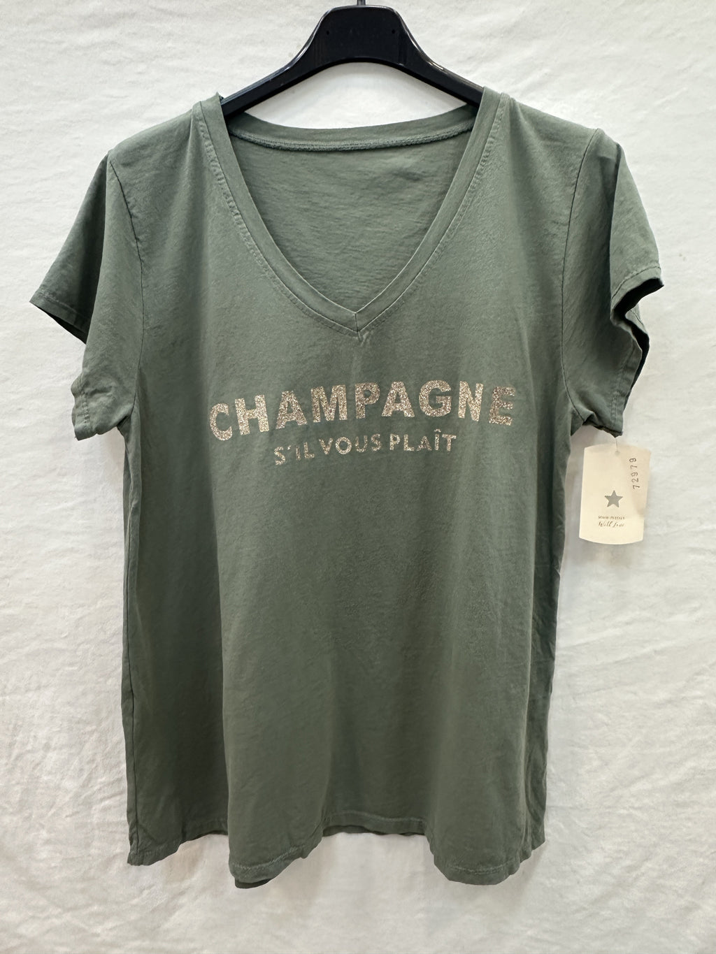 MYCPKK "Champagne Please" T-shirt Kaki