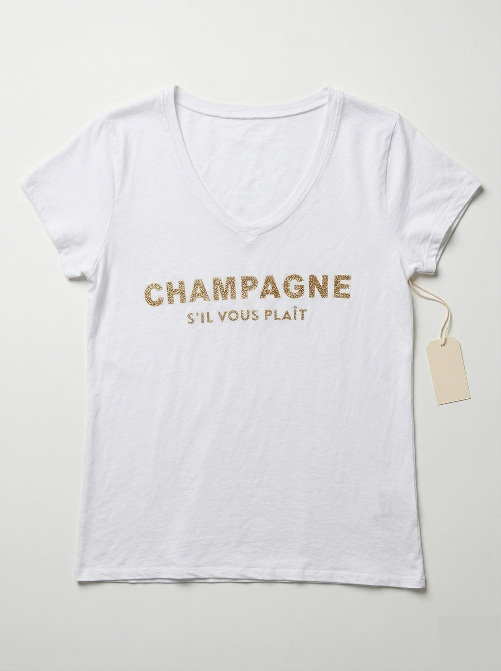 MYCPGD "Champagne Please" T-shirt Gold