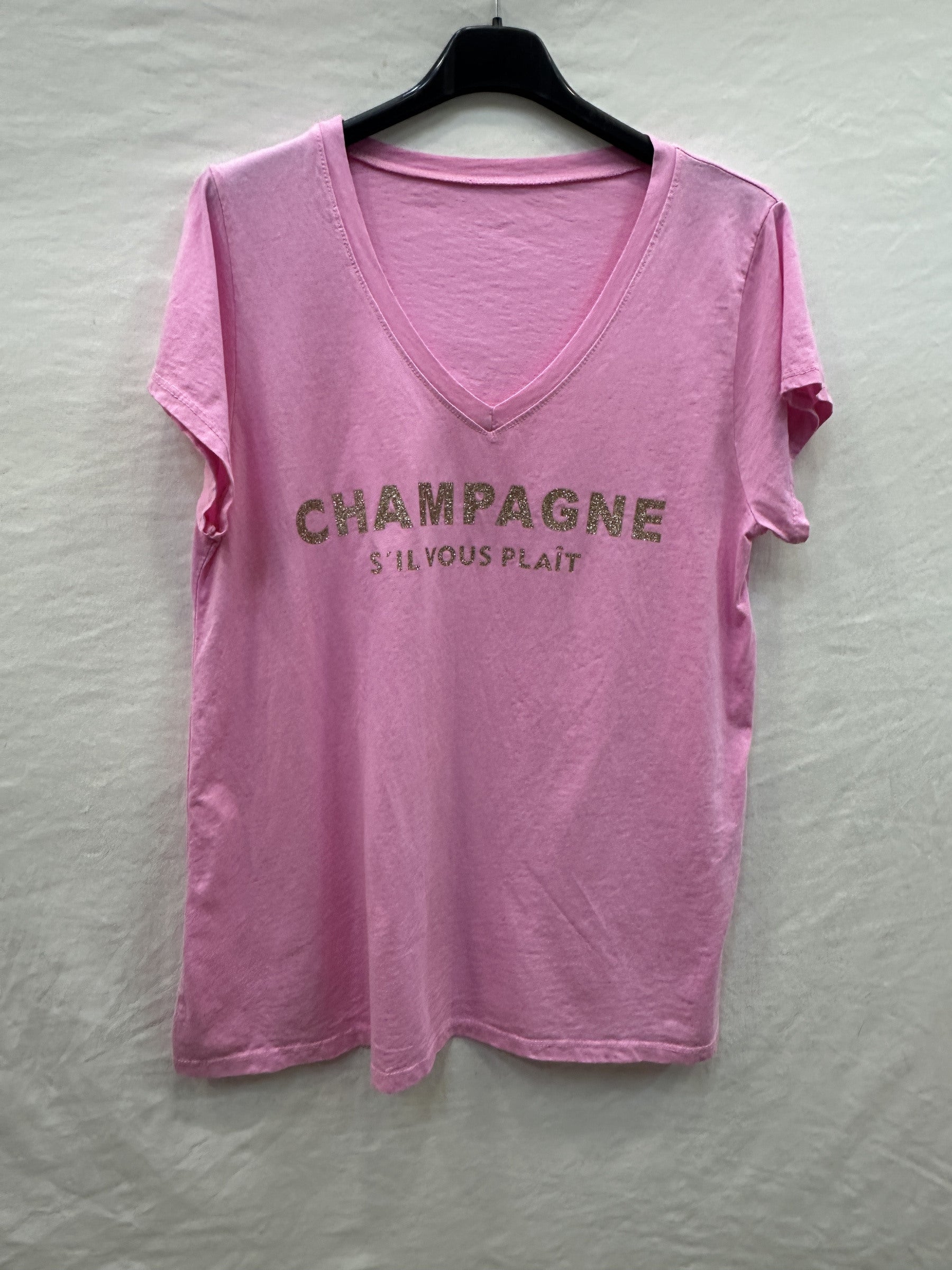 MYCPPK "Champagne Please" T-shirt Pink