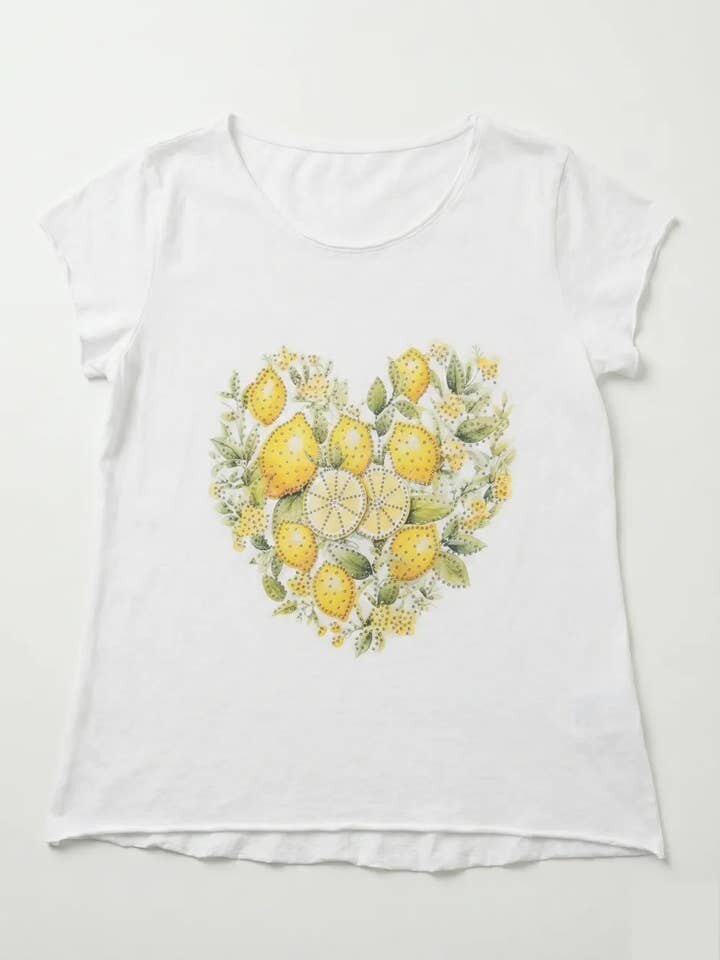 MYLHW Lemon Heart T-shirt White