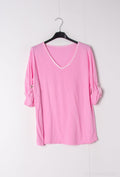 MYCVRS Gingham Collar t-shirt Rose Shadow