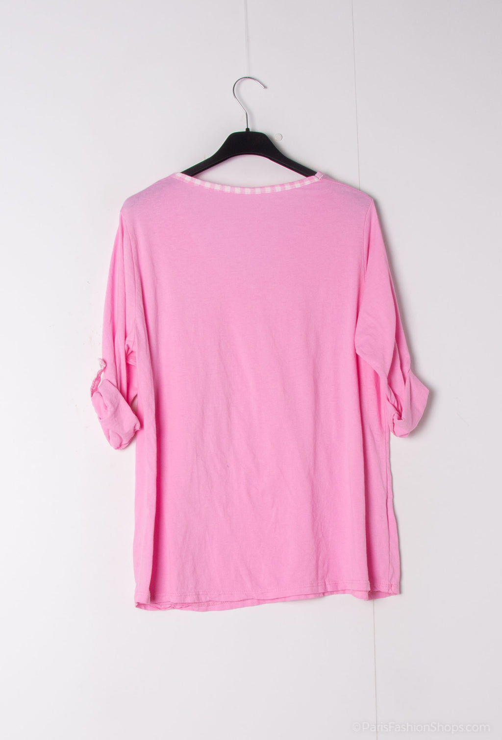 MYCVRS Gingham Collar t-shirt Rose Shadow
