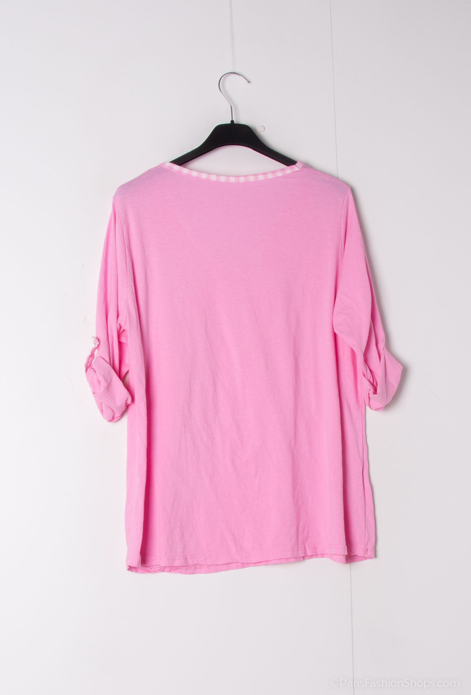 MYCVRS Gingham Collar t-shirt Rose Shadow