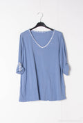 MYCVJN Gingham Collar t-shirt Jeans