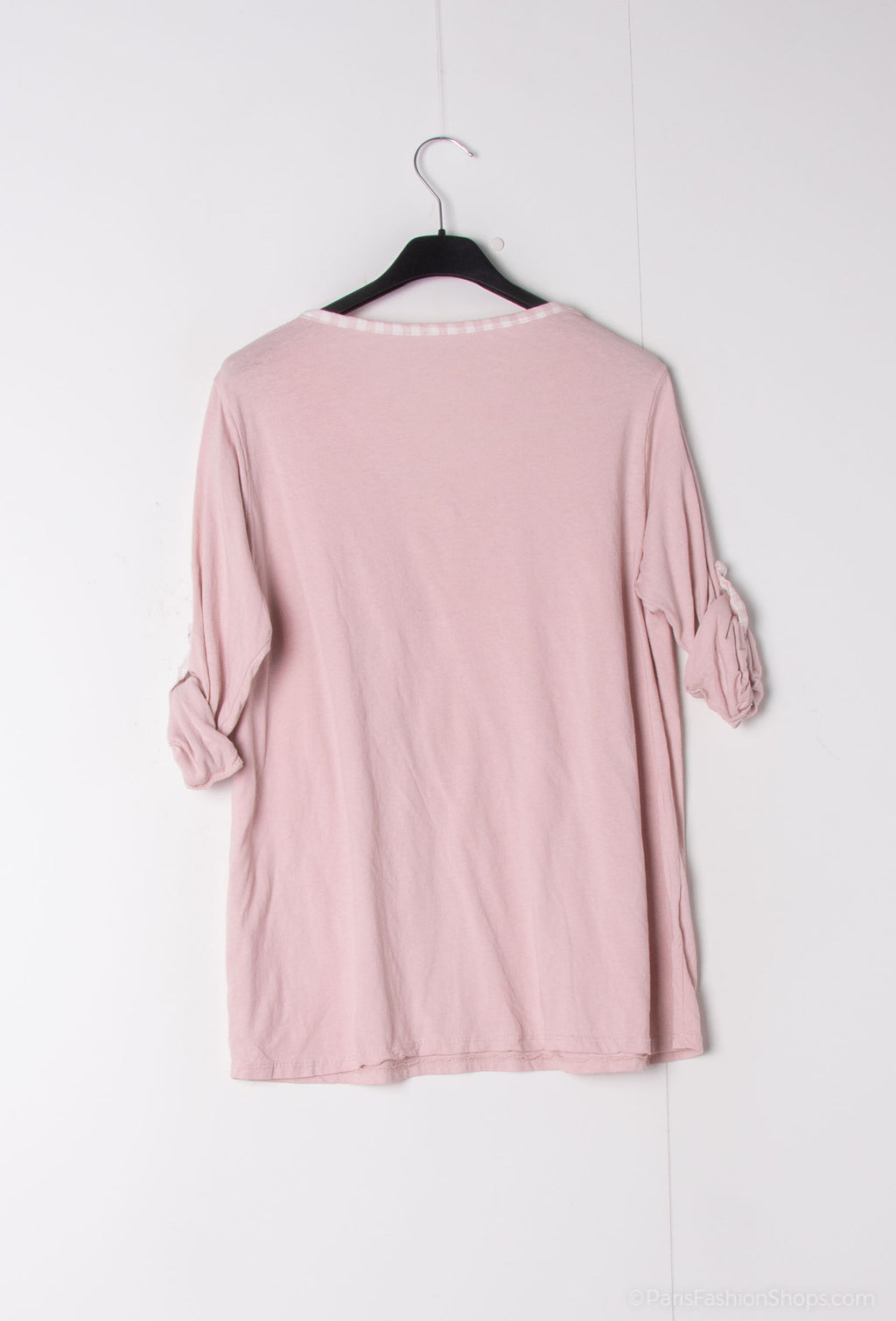 MYCVNU Gingham Collar t-shirt Nude