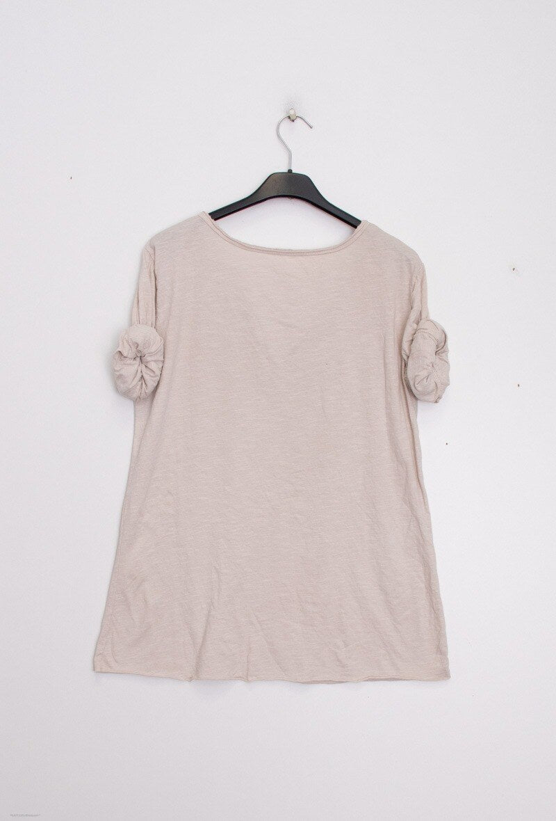 MYMLBG T-Shirt 3/4 Sleeve Beige