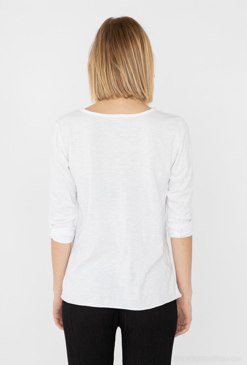 MYMLW T-Shirt 3/4 Sleeve White