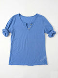 MYMLBL T-Shirt 3/4 Sleeve Blue